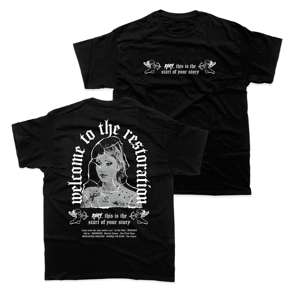 WELCOME TO THE RESTORATION T-SHIRT (BLACK)