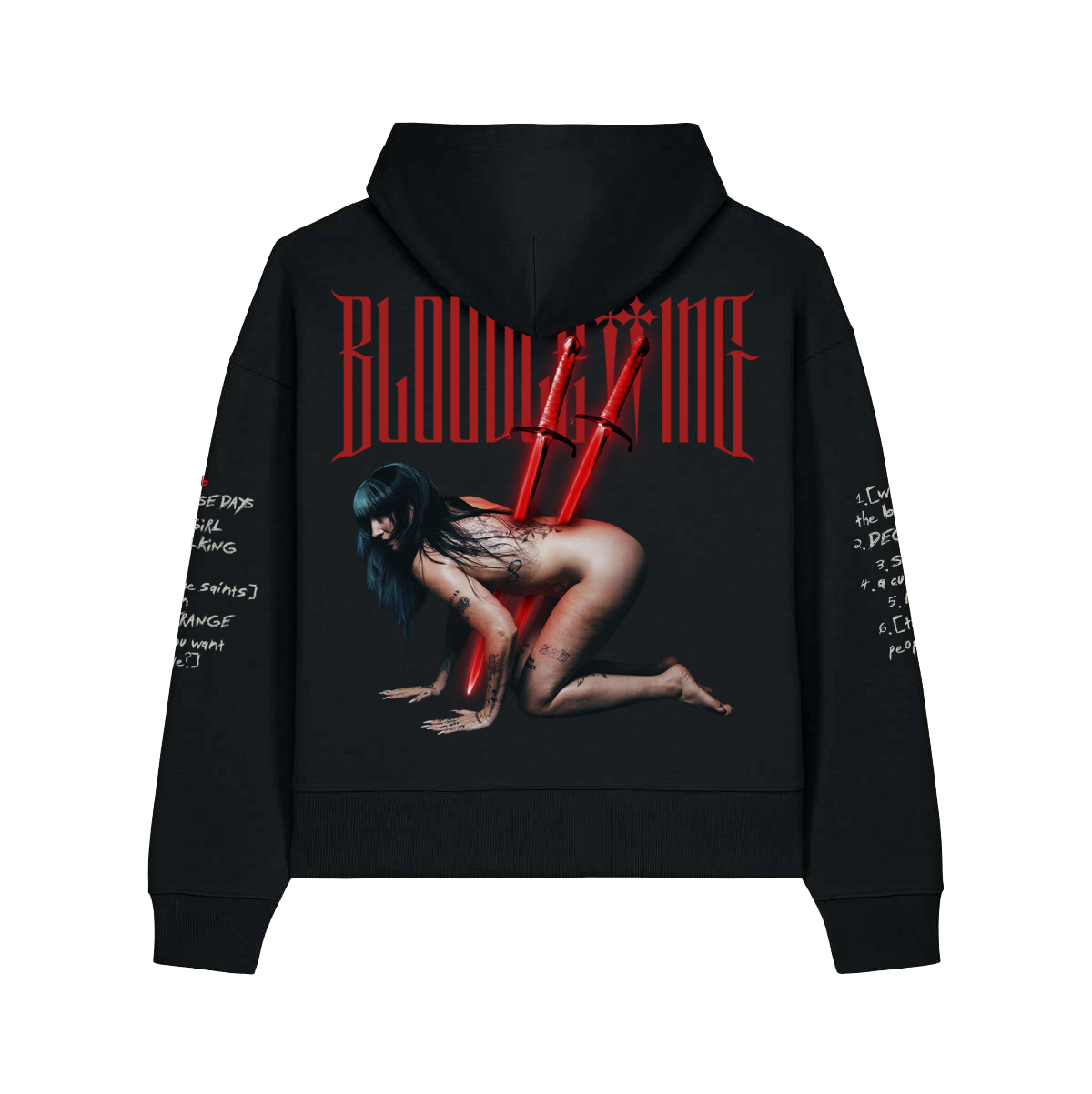 BLOODLETTING ZIP HOODIE (BLACK)